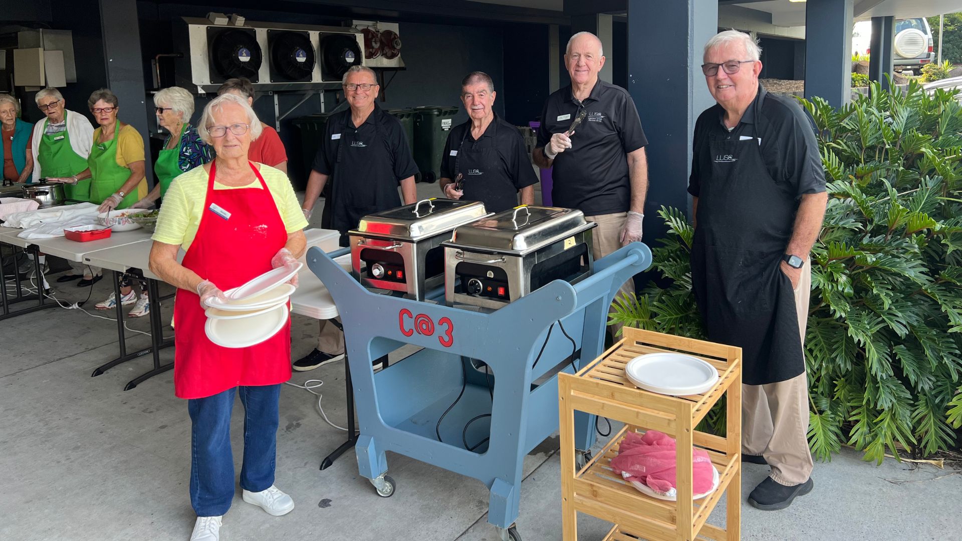 Volunteers at Laurieton services club