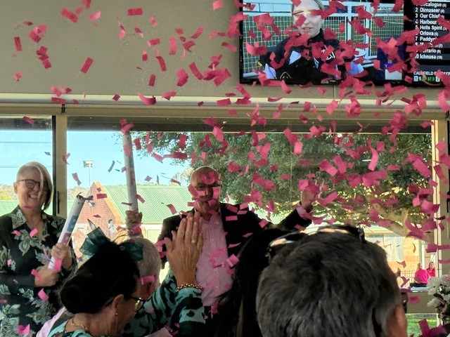 2026 Pink Race Day confetti