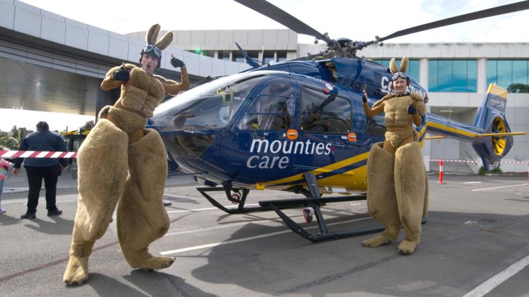 Mounties Careflight Helicopter