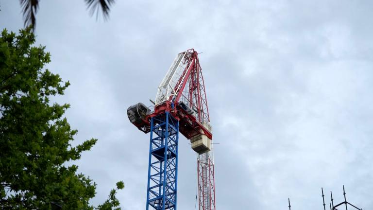 Collapsed Crane