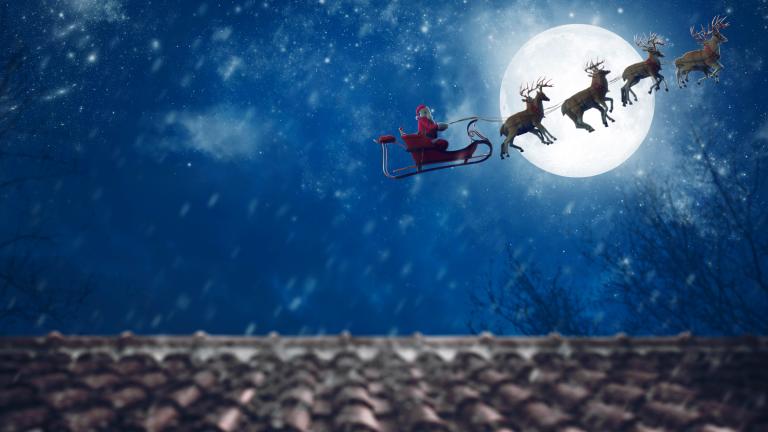 Santa & sleigh