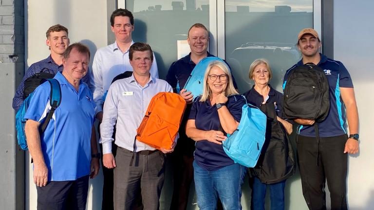 Club Rivers Team with School Bags