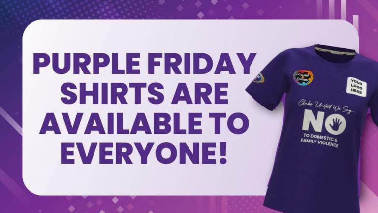 ClubsNSW Purple shirt