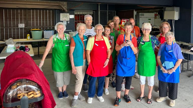 Volunteers at Laurieton services club