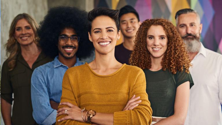 diverse office workers