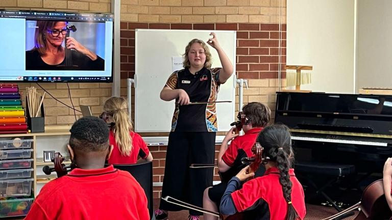 teacher teaching class