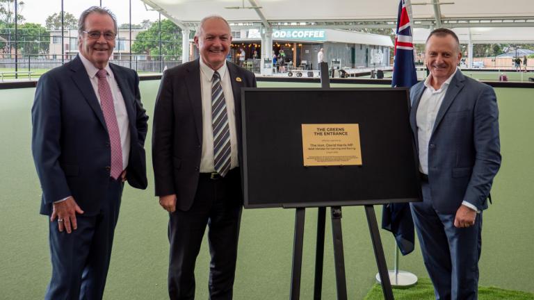 mingara recreation managment with a plaque