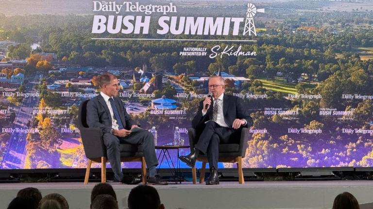 Anthony Albanese at bush summit