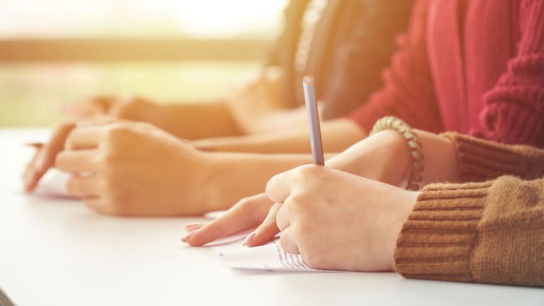 woman pen