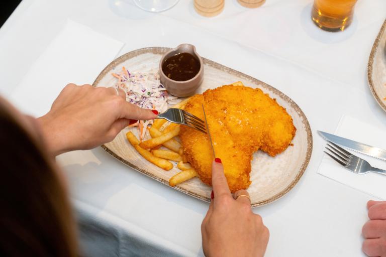 St George Leagues chicken schnitzel