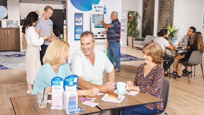 People playing Keno