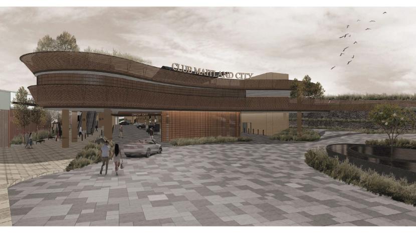 Club Maitland City car park render